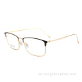 Design Eyewear Half Rand Brille Beta Semi Titanrahmen Marke Silber optische Brille Spektakel
